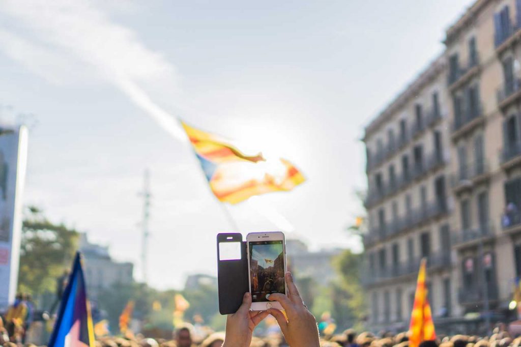 Demonstration-for-independence-of-Catalunya