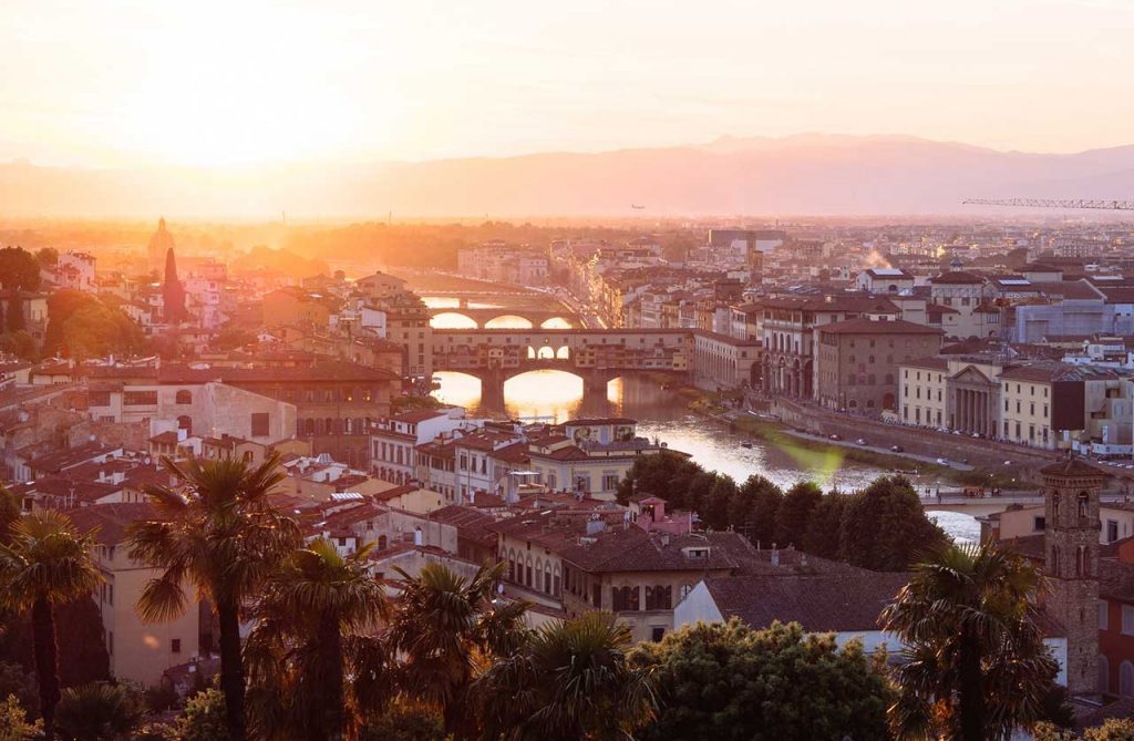 Tuscan-sunset-over-Florence